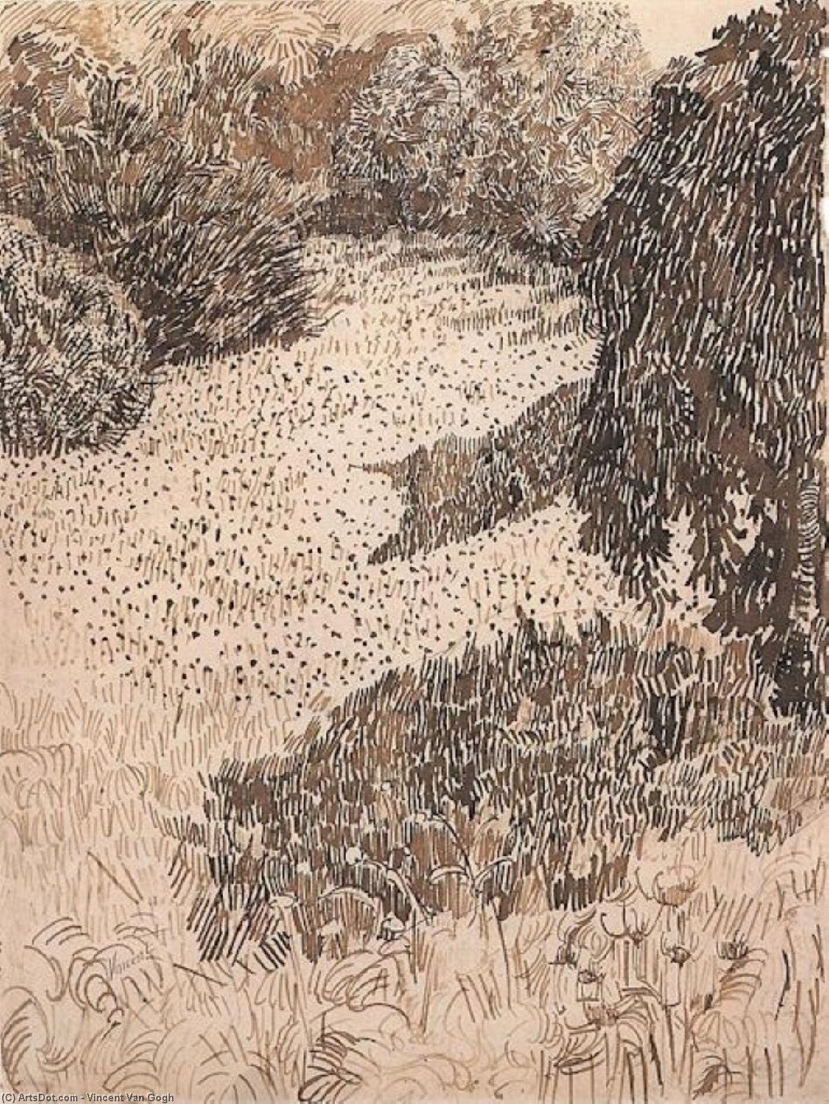 The Corner Of The Park — Vincent Van Gog