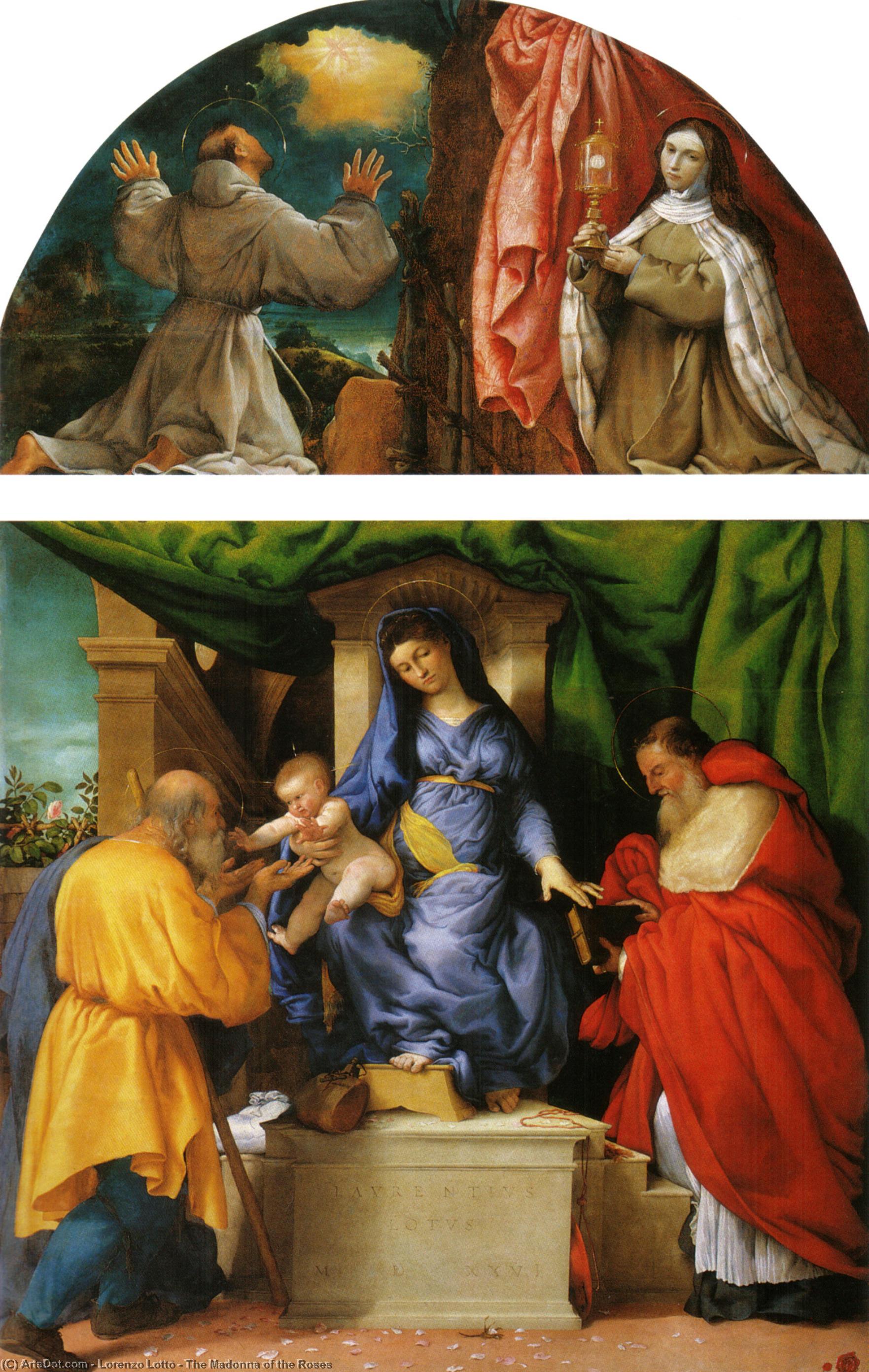 The Madonna Of The Roses — Lorenzo Lotto