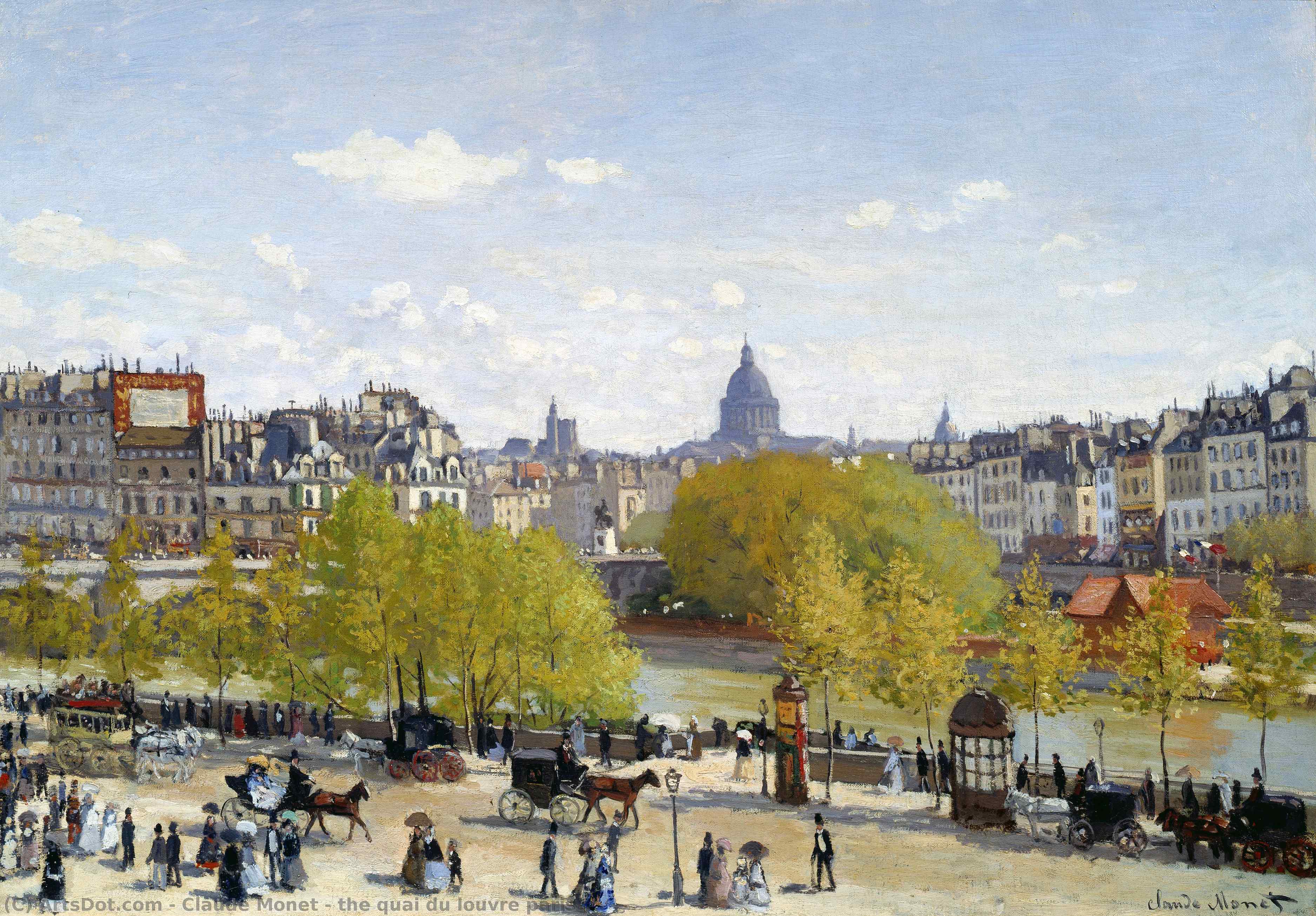 The Quai Du Louvre Paris — Claude Monet