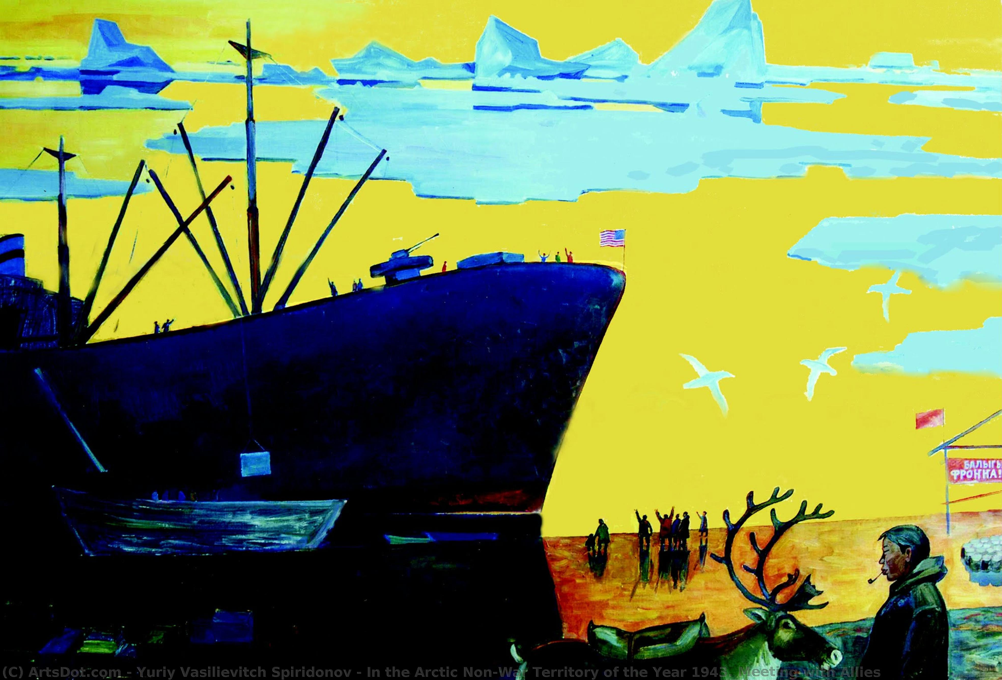 In The Arctic Non-war Territory Of The Year 1943. Meeting With Allies — Yurij Wassiljewitsch Spiridonow