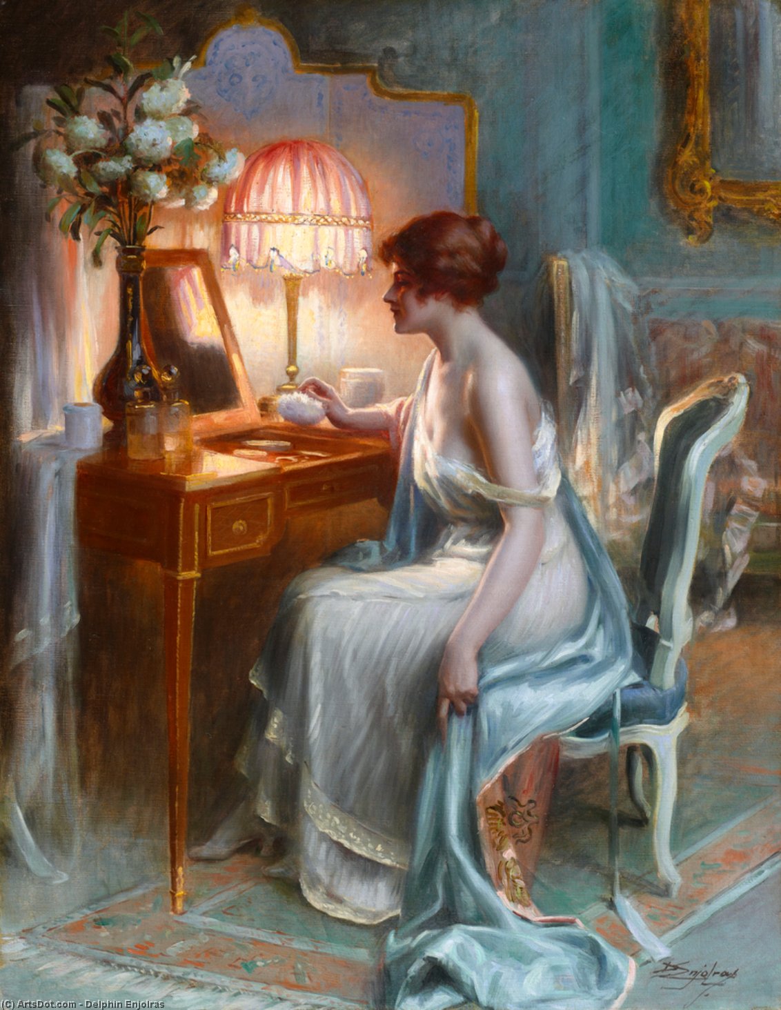 Jeune Femme A Sa Coiffeuse — Delphin Enjolras