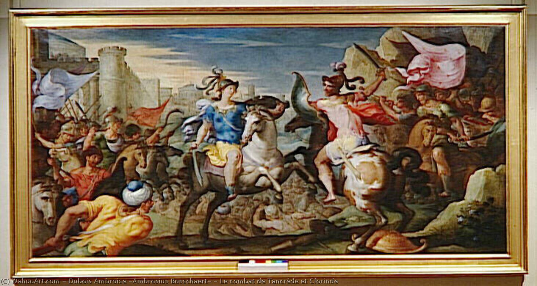Le Combat De Tancrède Et Clorinde — Dubois Ambroise (ambrosius Bosschaert)