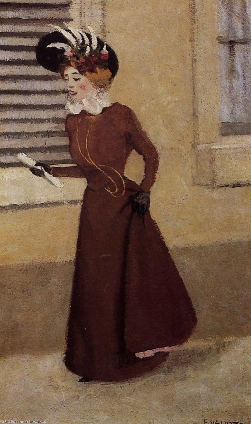 Woman With A Plumed Hat — Félix Vallotton