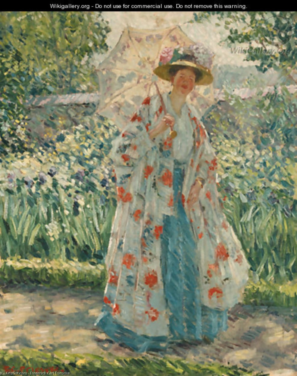 Promenade In The Garden — Frederick Carl Frieseke