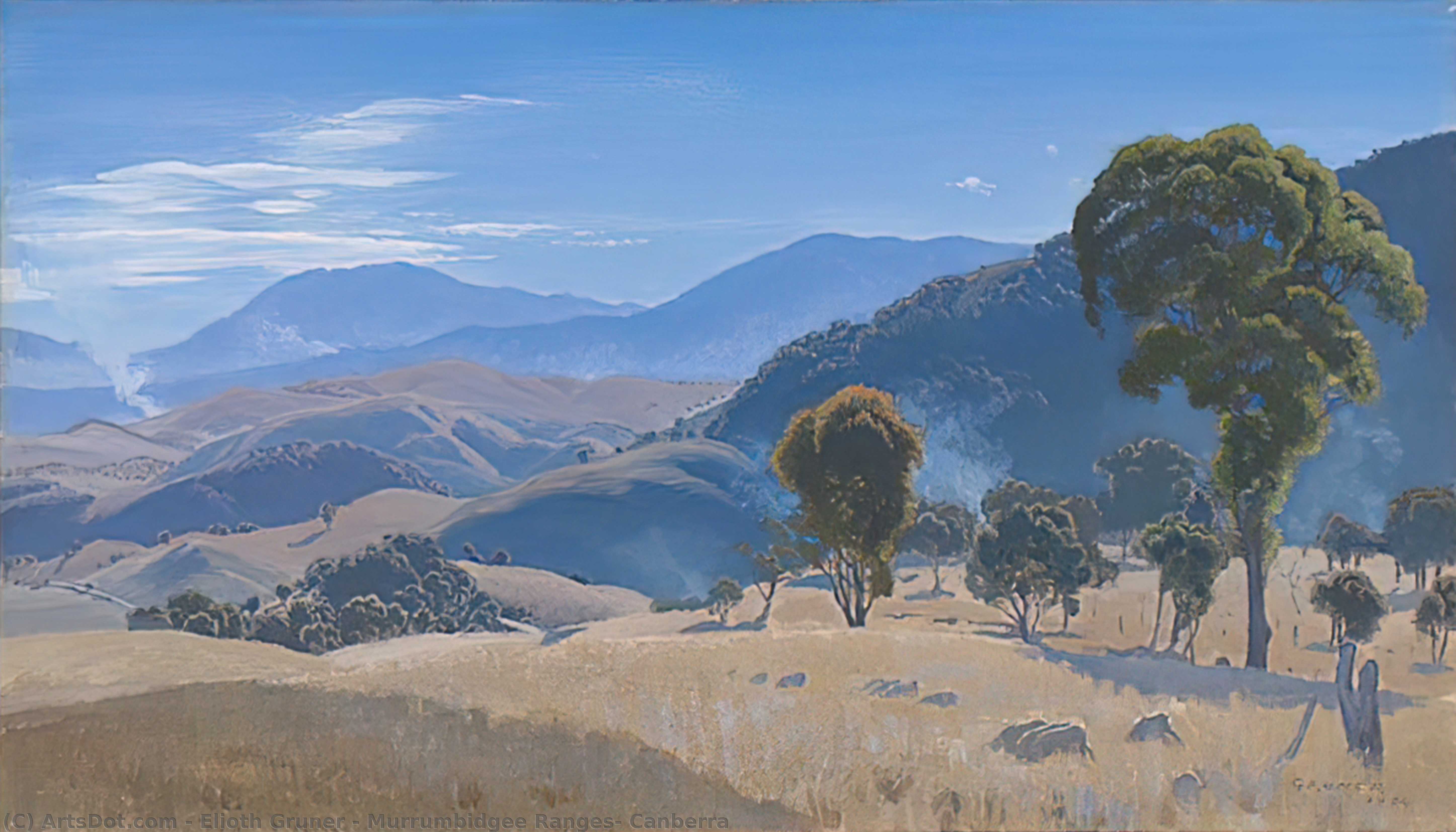 Murrumbidgee Ranges, Canberra — Elioth Gruner