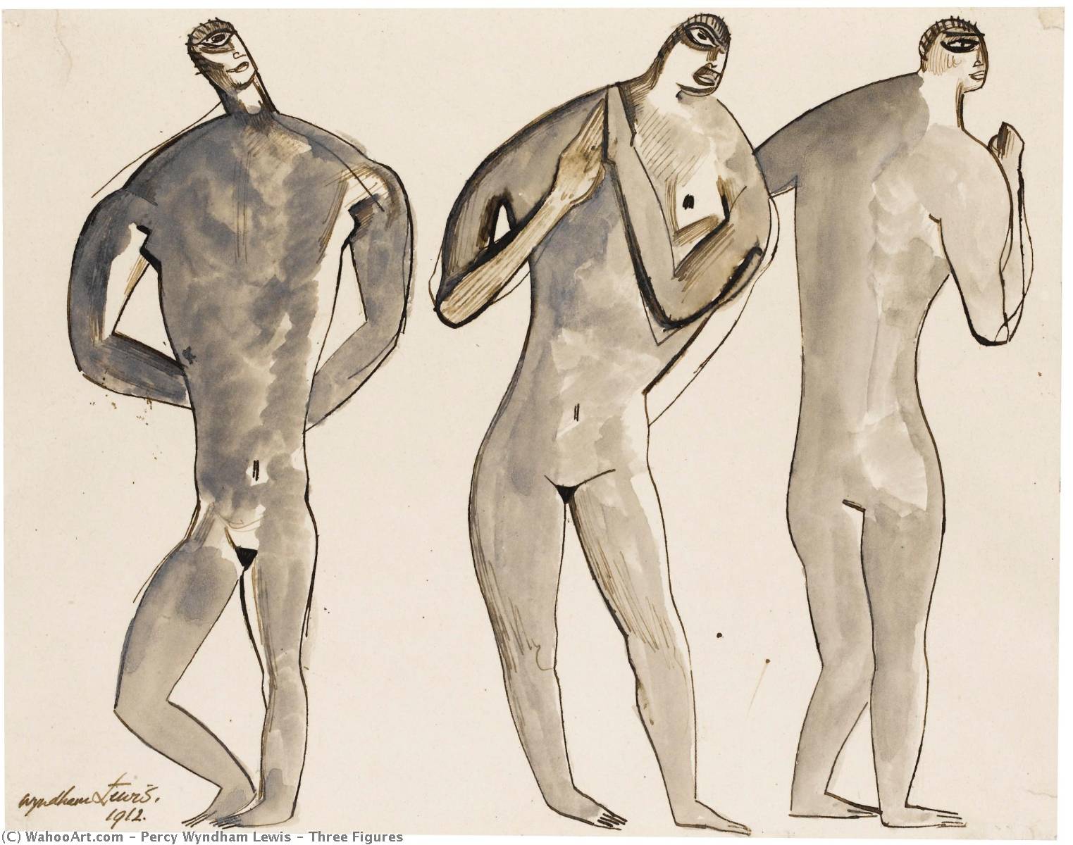 Three Figures — Percy Wyndham Lewis