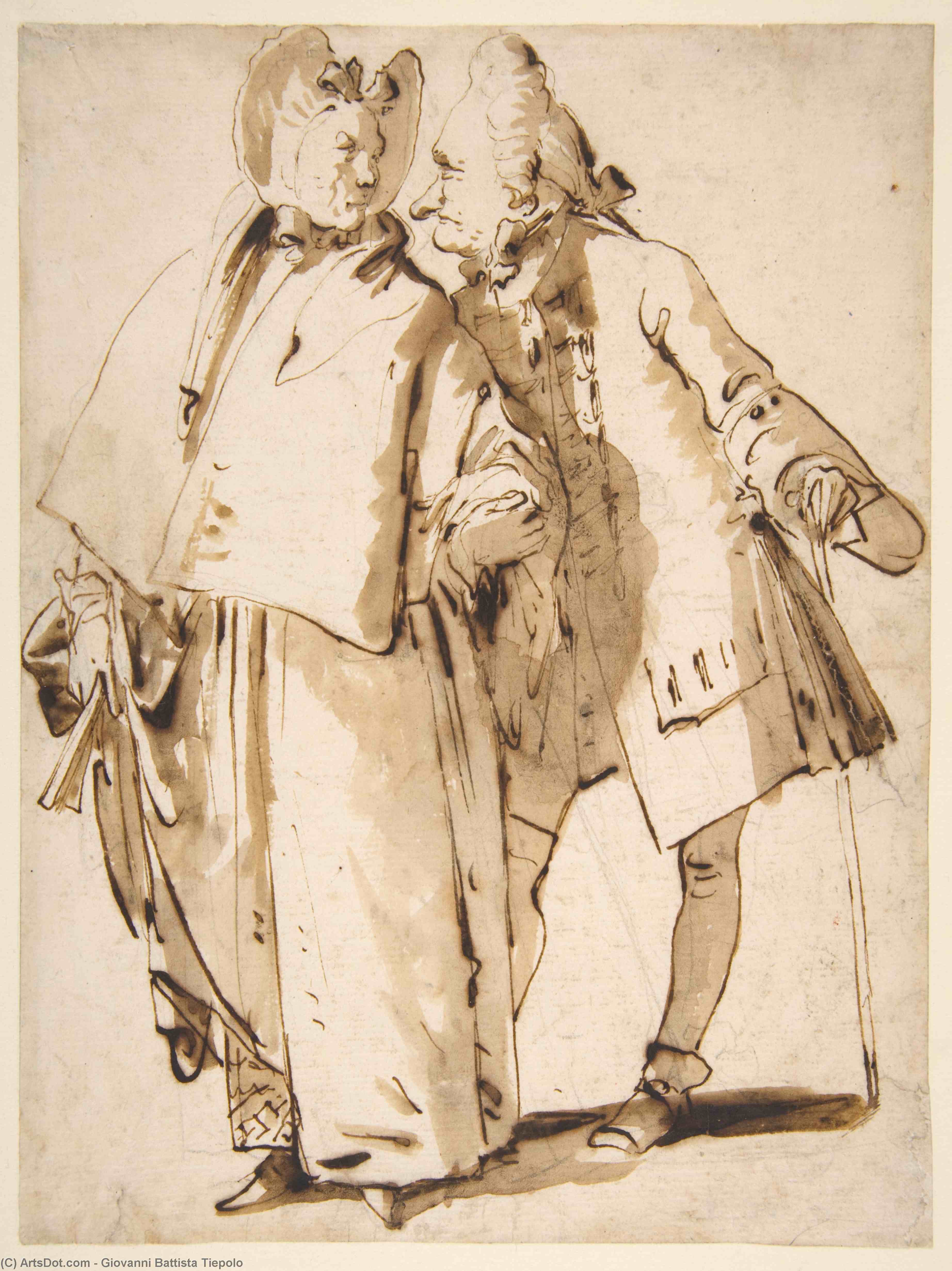 Head Of An Oriental With A Short Beard — Giambattista Tiepolo