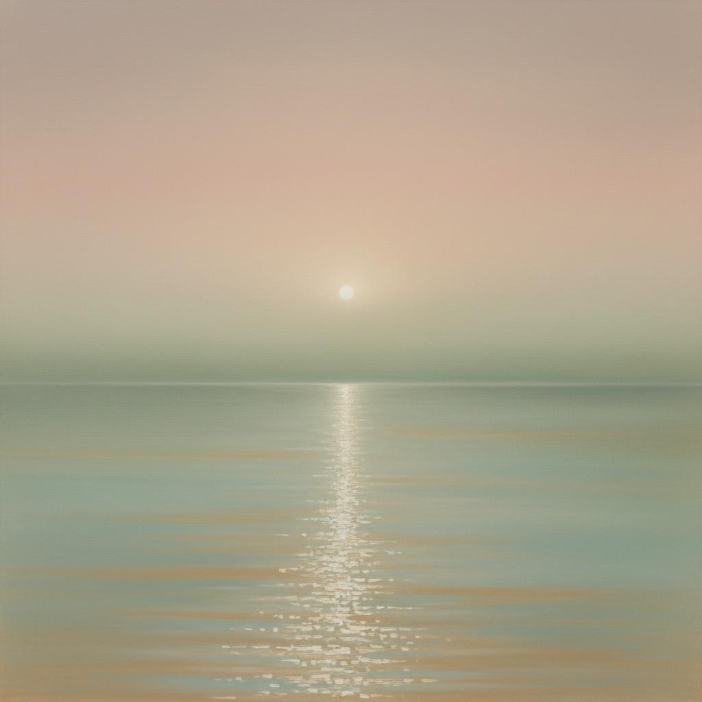Ethereal Horizon: A Meditative Study Of Soft Light And Silent Waters — Laurent Roche
