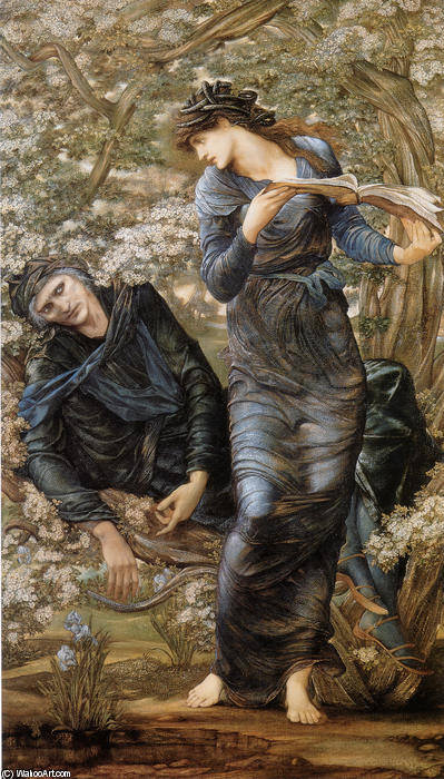 The Beguiling Of Merlin (merlin And Vivien) — Edward Coley Burne-jones