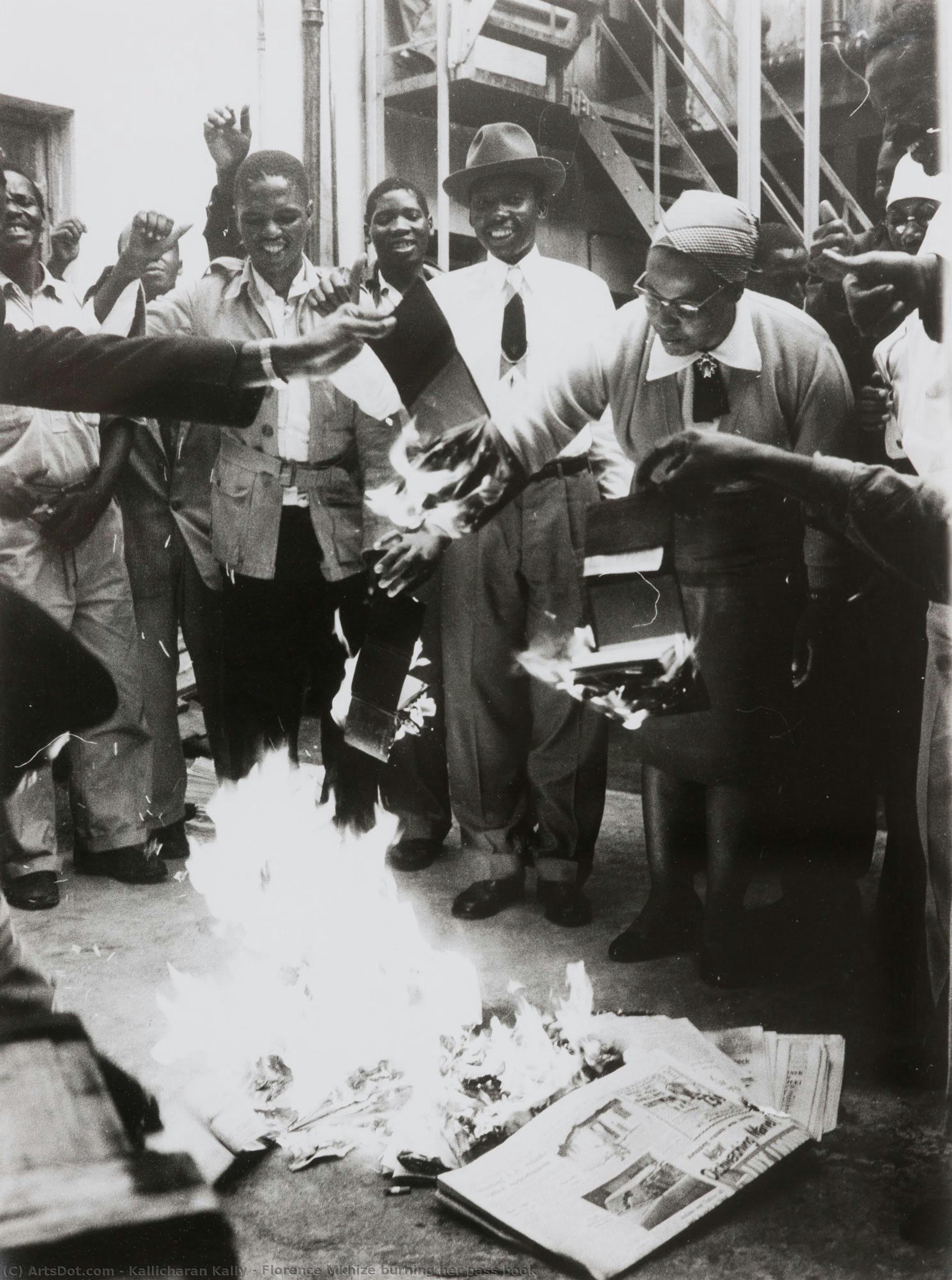 Florence Mkhize Burning Her Pass Book — Kallicharan Kally
