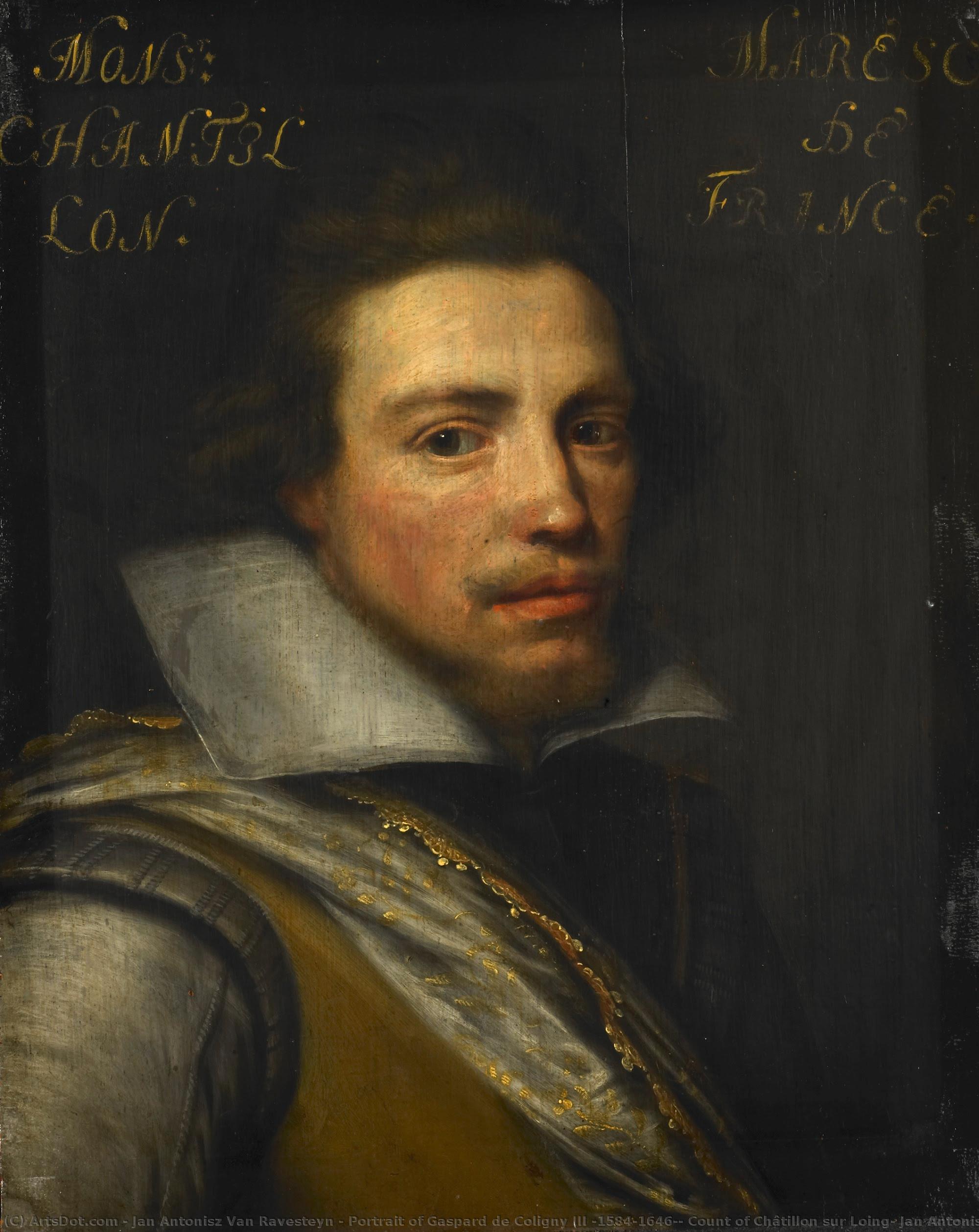 Portrait Of Gaspard De Coligny Iii (1584-1646), Count Of Châtillon Sur Loing, Jan Antonisz Van Ravesteyn (workshop Of), C. 1609 - C. 1633 — Jan Antonisz Van Ravesteyn