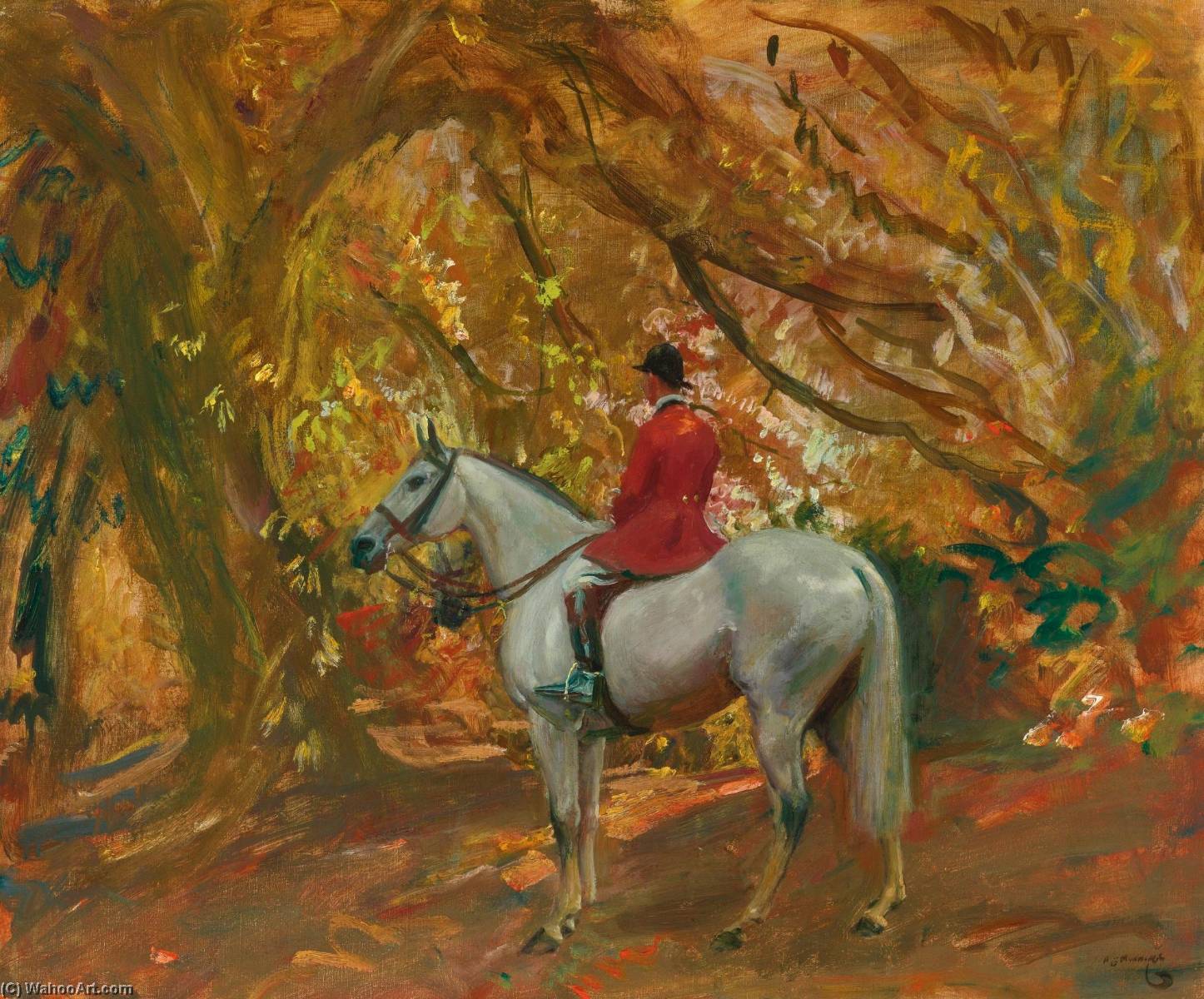Autumn Sunshine — Sir Alfred James Munnings