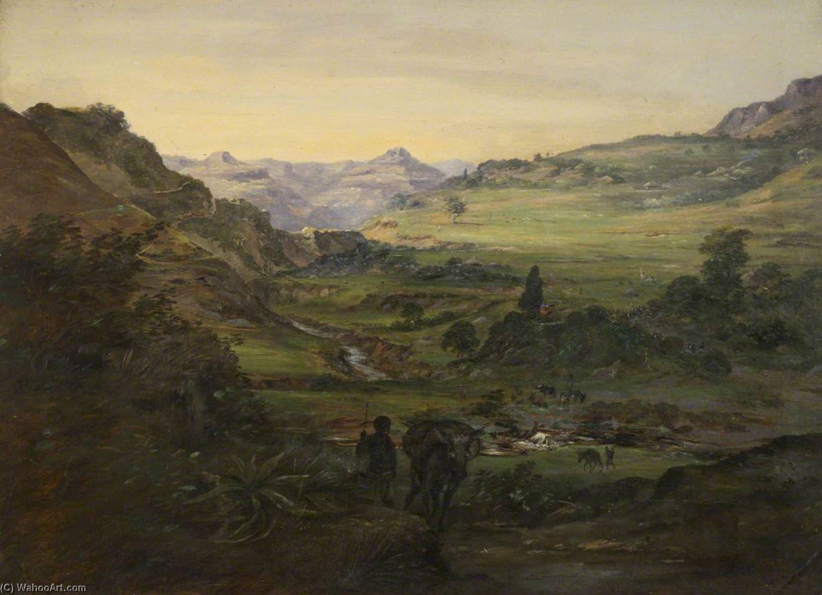 Valley Of The Chaka — Johann Martin Bernatz