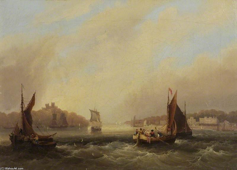Cowes, Isle Of Wight, View Of The River Medina — Frederick Calvert