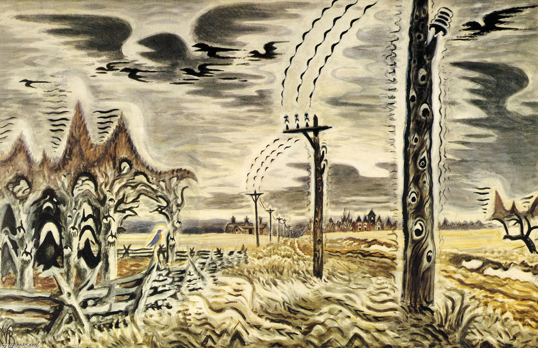 Song Of The Telegraph — Charles Burchfield