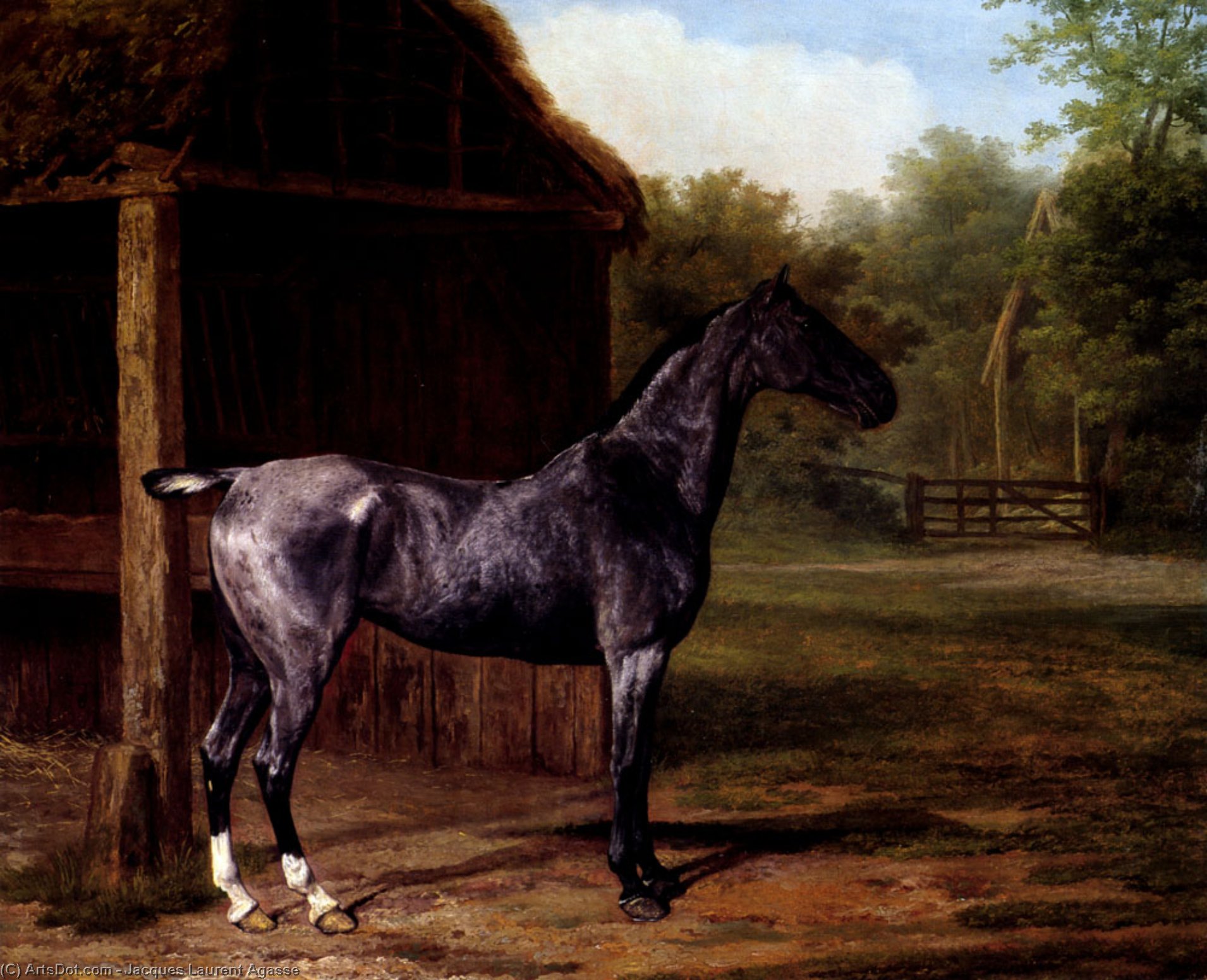 Lord Rivers Roan Mare In A Landscape — Жак Лоран Агассе