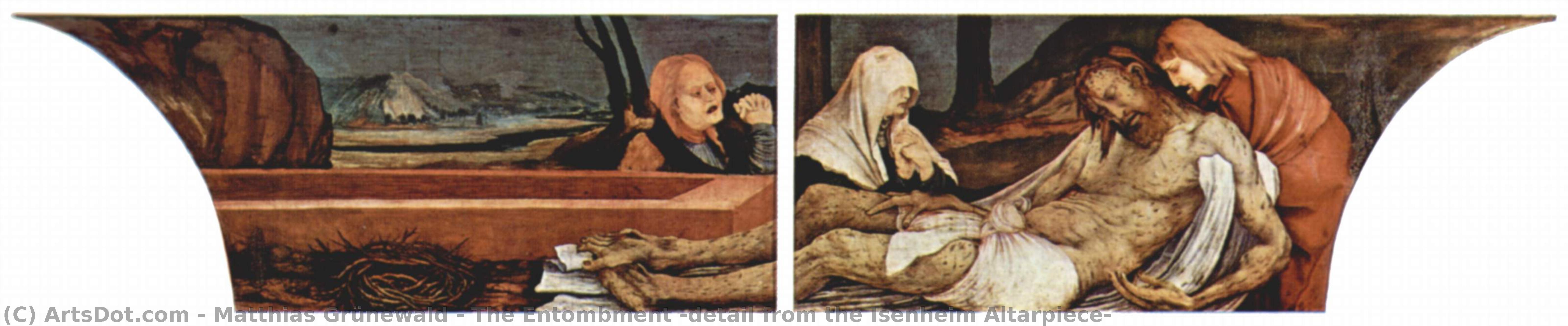 The Entombment (detail From The Isenheim Altarpiece) — Matthias Grünewald