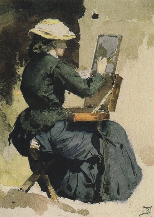 Portrait Of N. Yakunchikova — Vasily Dmitrievich Polenov