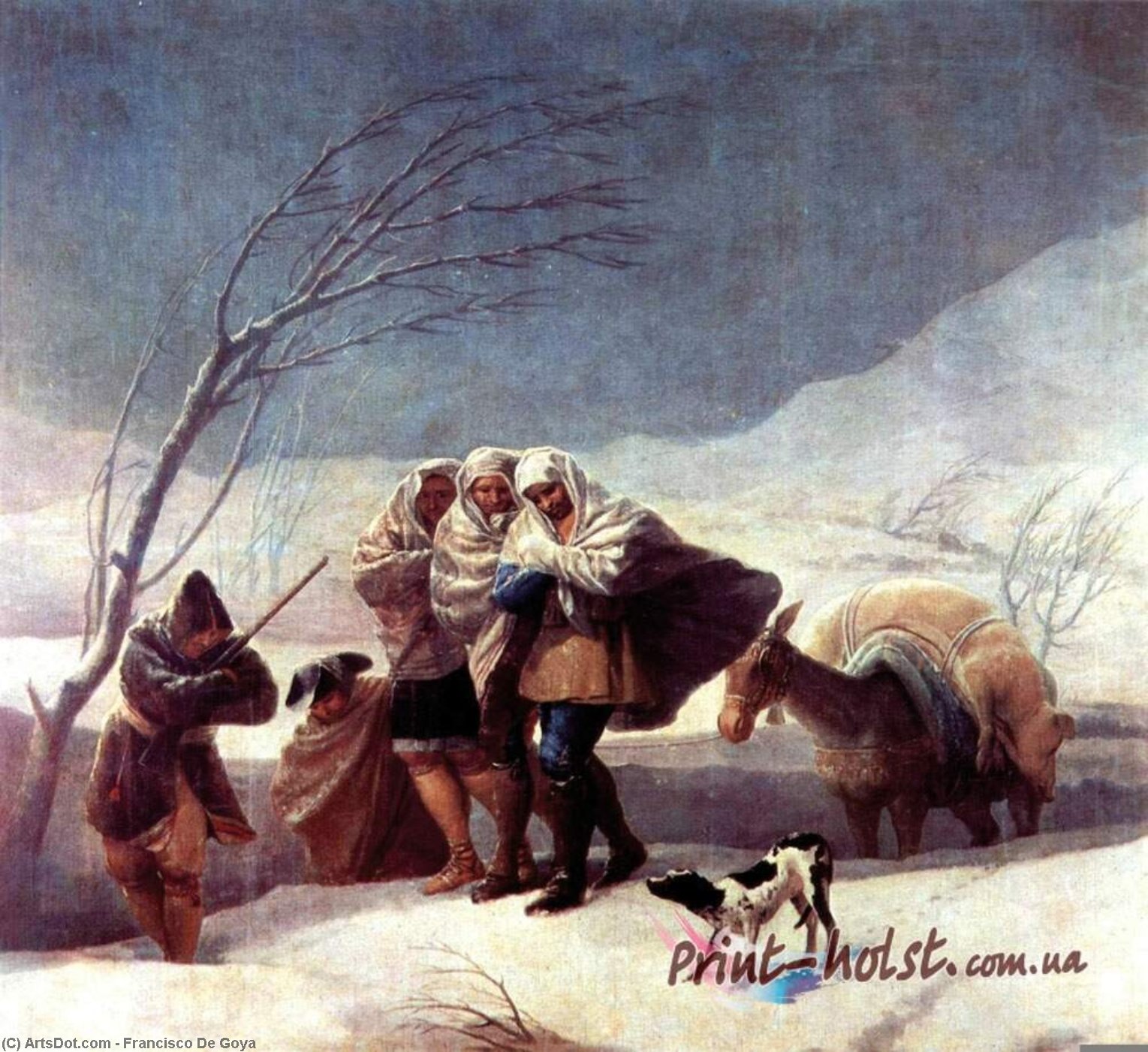 The Snowstorm (winter) — Francisco José De Goya Y Lucientes