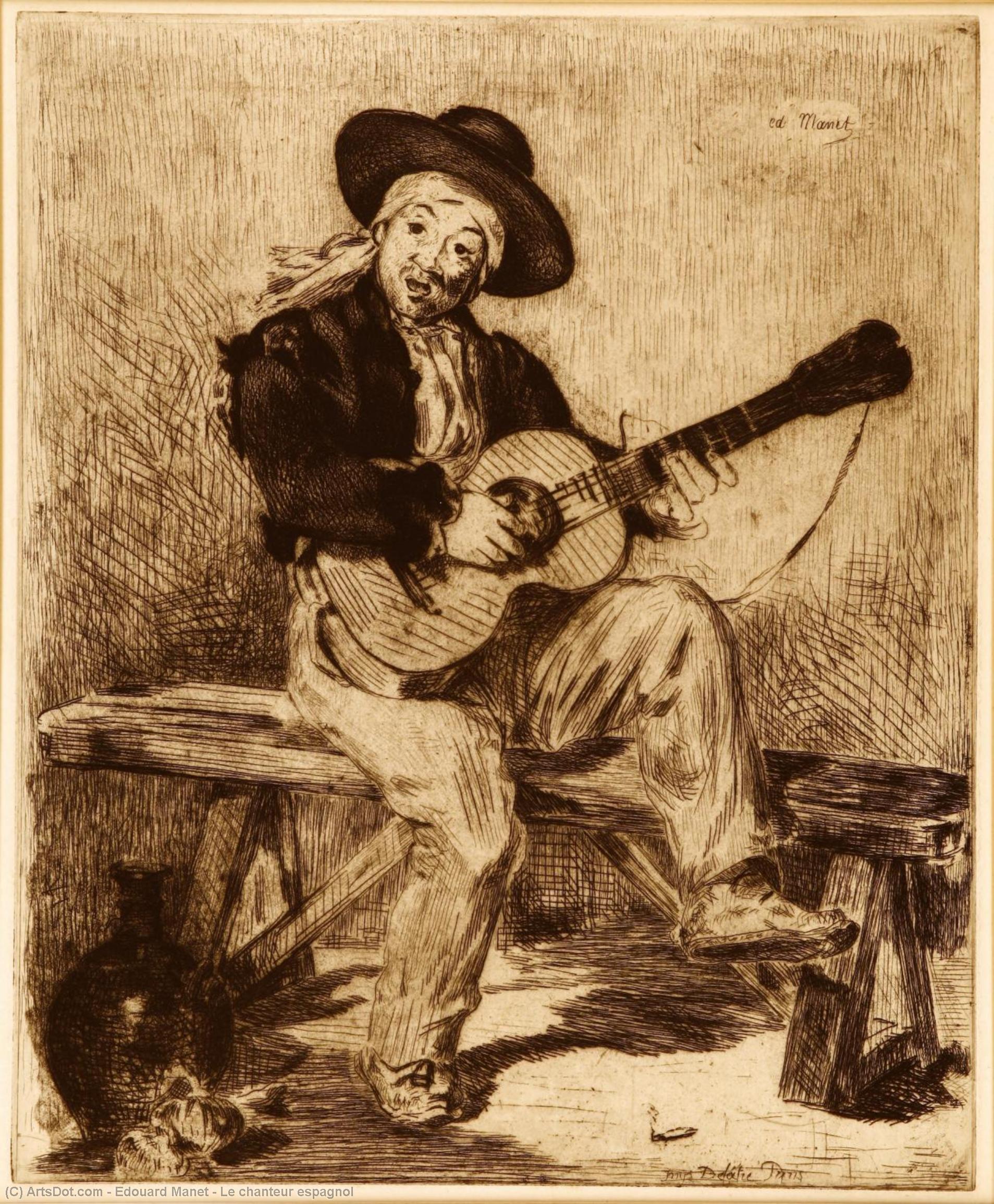 El Canto Del Español — Édouard Manet