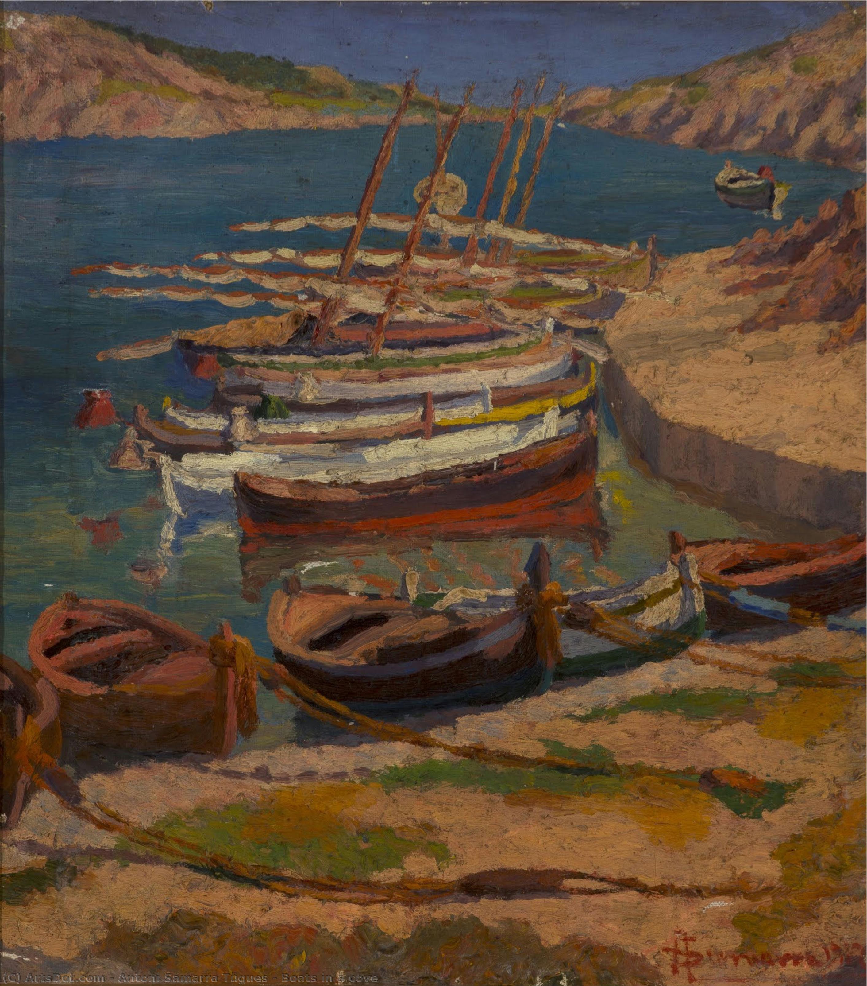 Boats In A Cove — Antoni Samarra Tugues