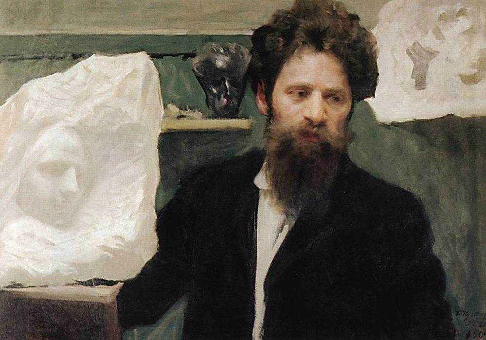 Portrait Of Sculptor N.l. Aronson — Boris Mikhailovich Kustodiev