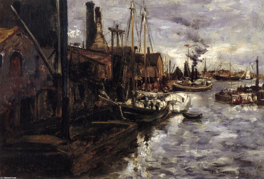 End Of The Pier, New York Harbor — John Henry Twachtman