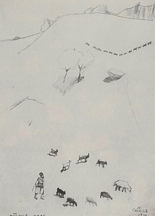 Shelving Field (on The Slope Of The Mountain) — Martiros Sarian