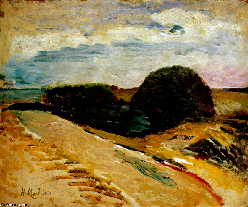 Meule D'ajoncs, Bretagne Huile Sur Toile Collection Particulière — Анри Матис