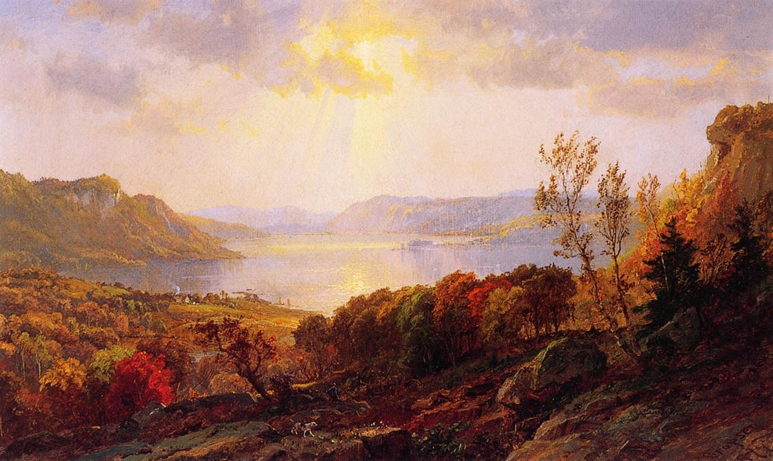 On The Hudson Near West Point — Jasper Francis Cropsey