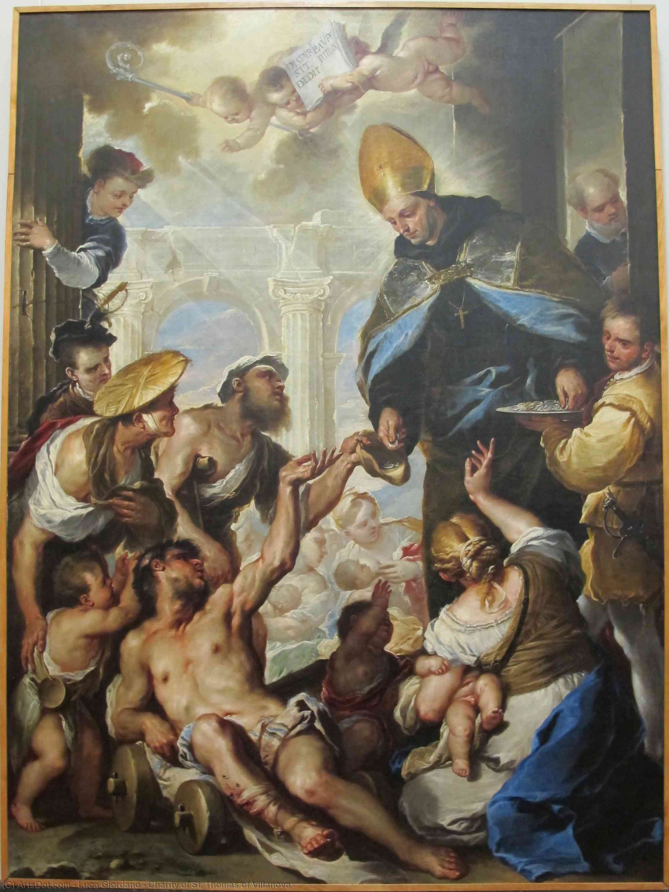 Charity Of St. Thomas Of Villanova — Luca Giordano