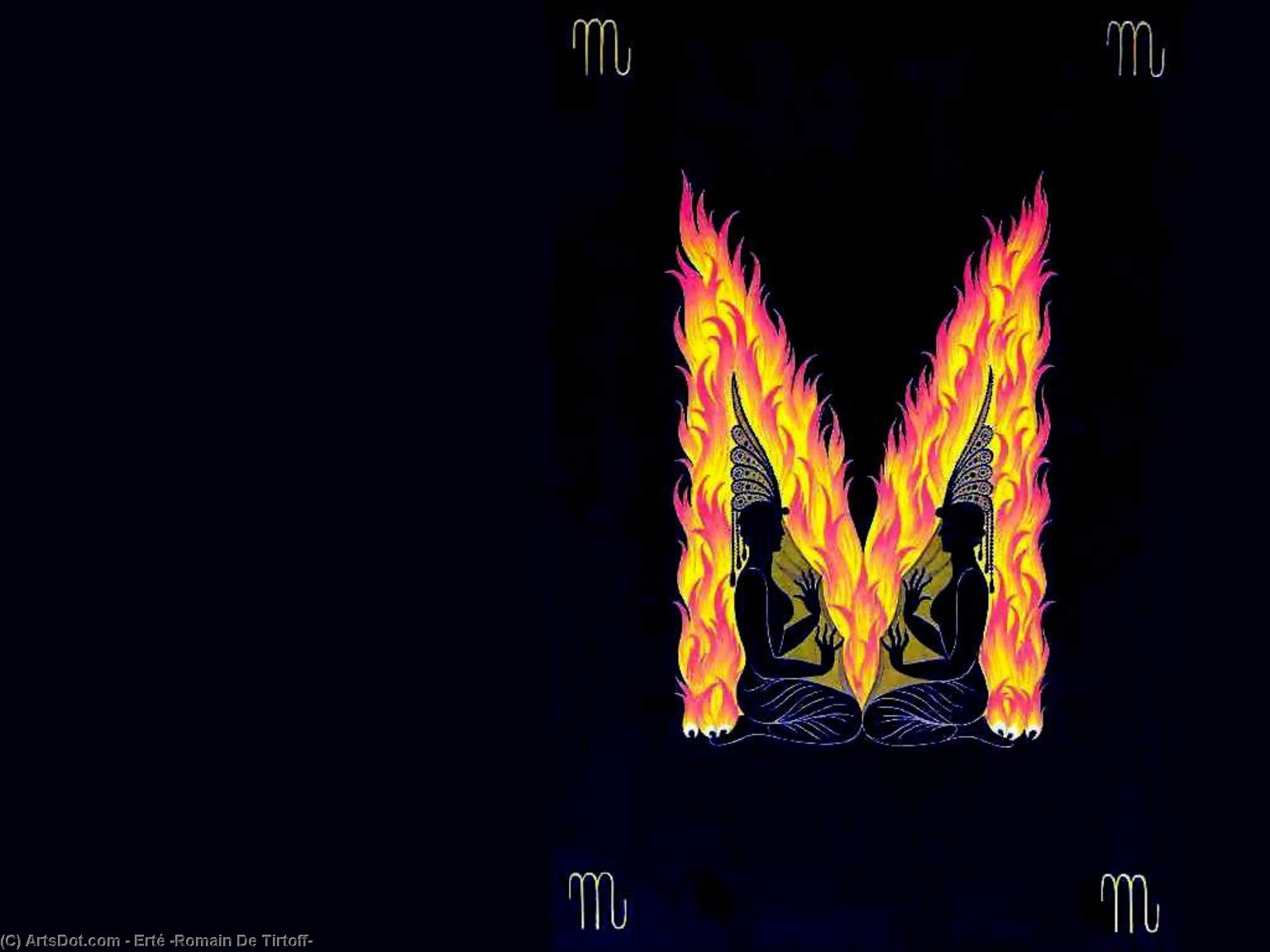 Alphabet M — Erté