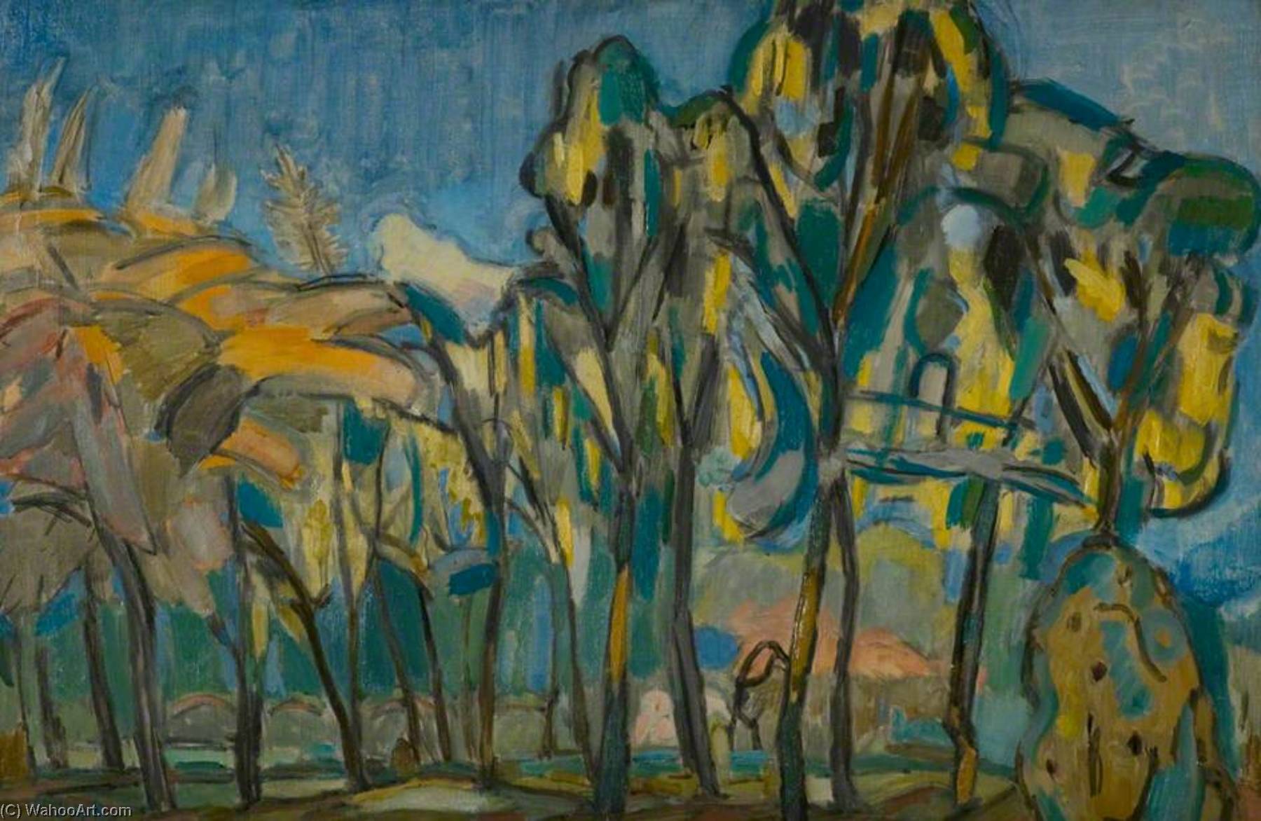 Laburnum And May Trees — Martin Bloch
