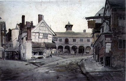 The Market Place, Ross, Herefordshire — Cornelius Varley