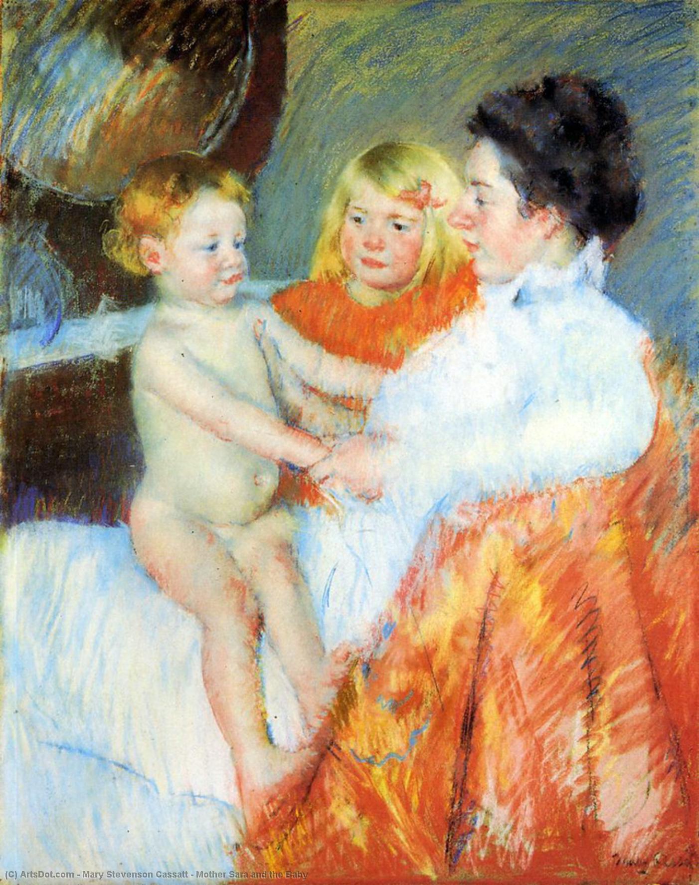 Mother Sara And The Baby — Mary Stevenson Cassatt