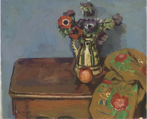 Anemones In A Spanish Jug — Duncan Grant