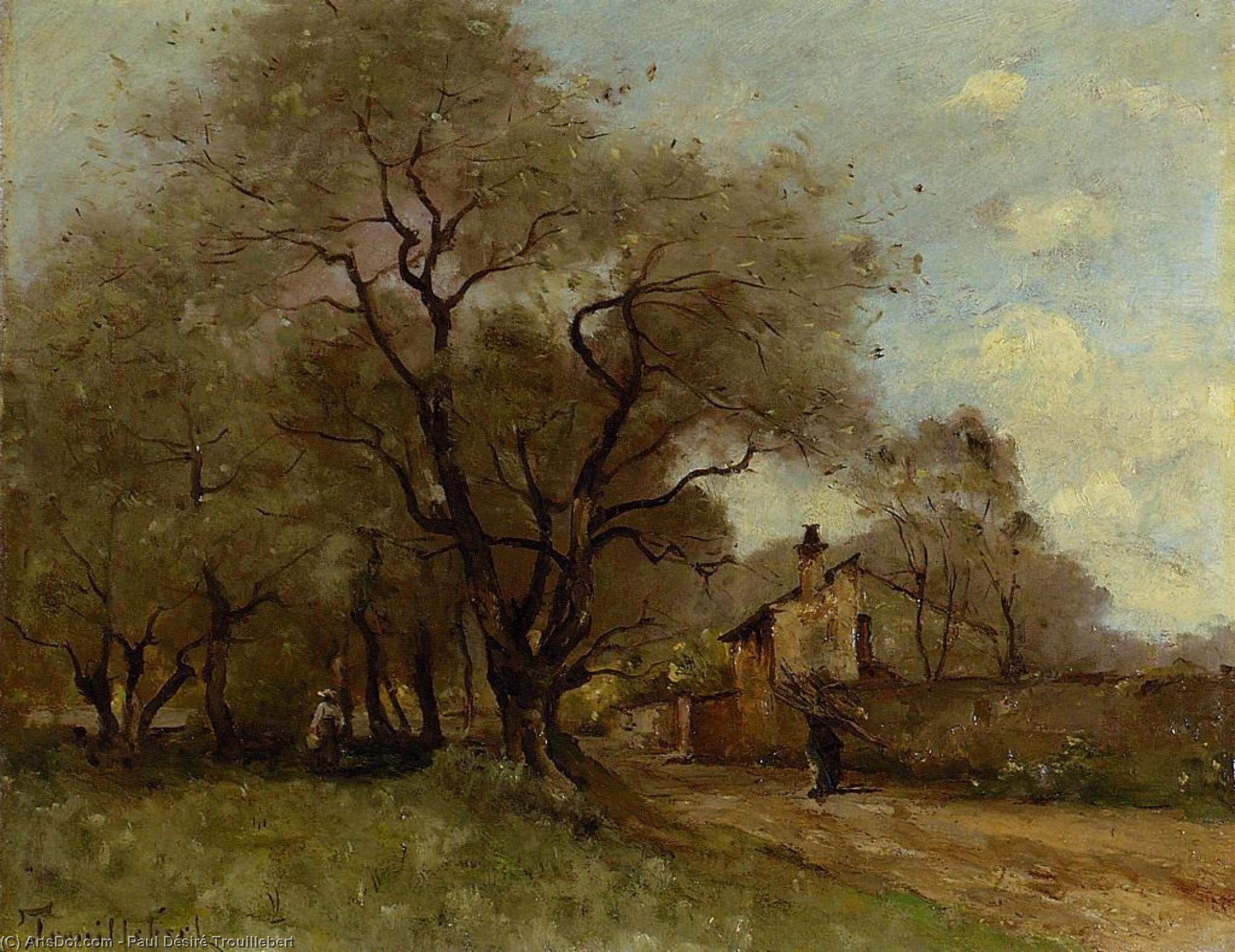 Road On The Edge Of A Village — Paul Désiré Trouillebert