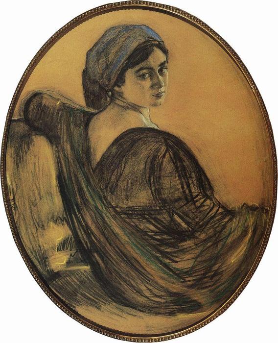 Portrait Of Henrietta Girshman — Valentin Alexandrovich Serov