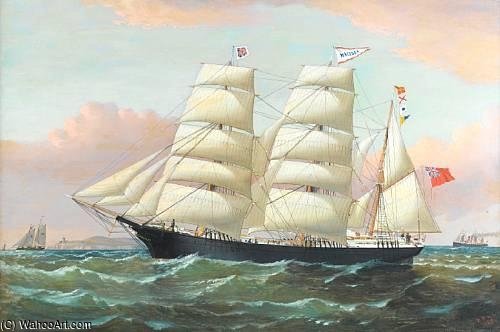 The Barque Wacissa In Full Sail And Calling For A Pilot Off The Coast — William H Yorke