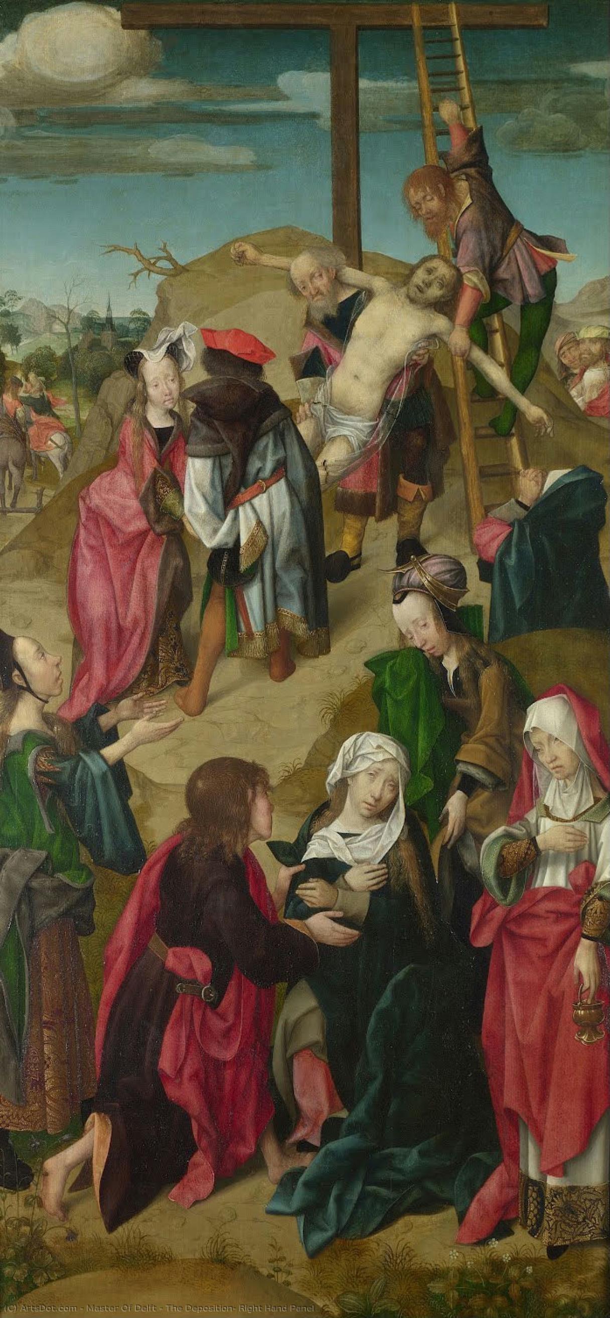 Die Kreuzabnahme: Rechtes Flügelbild — Meister Von Delft
