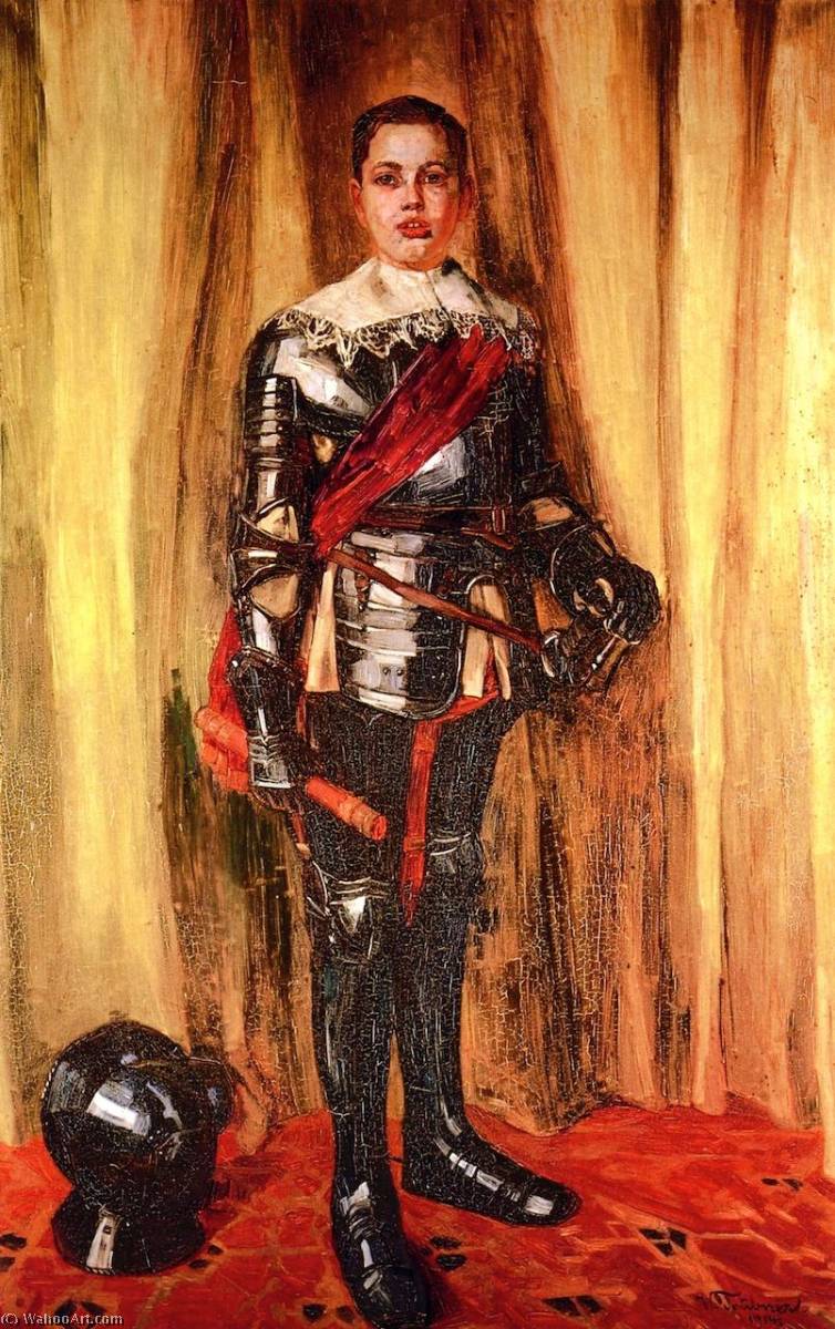 Jörg Trübner In Rüstung — Wilhelm Trübner