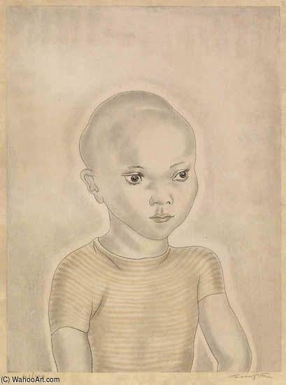 Little Boy In Striped Shirt — Léonard Tsuguharu Foujita