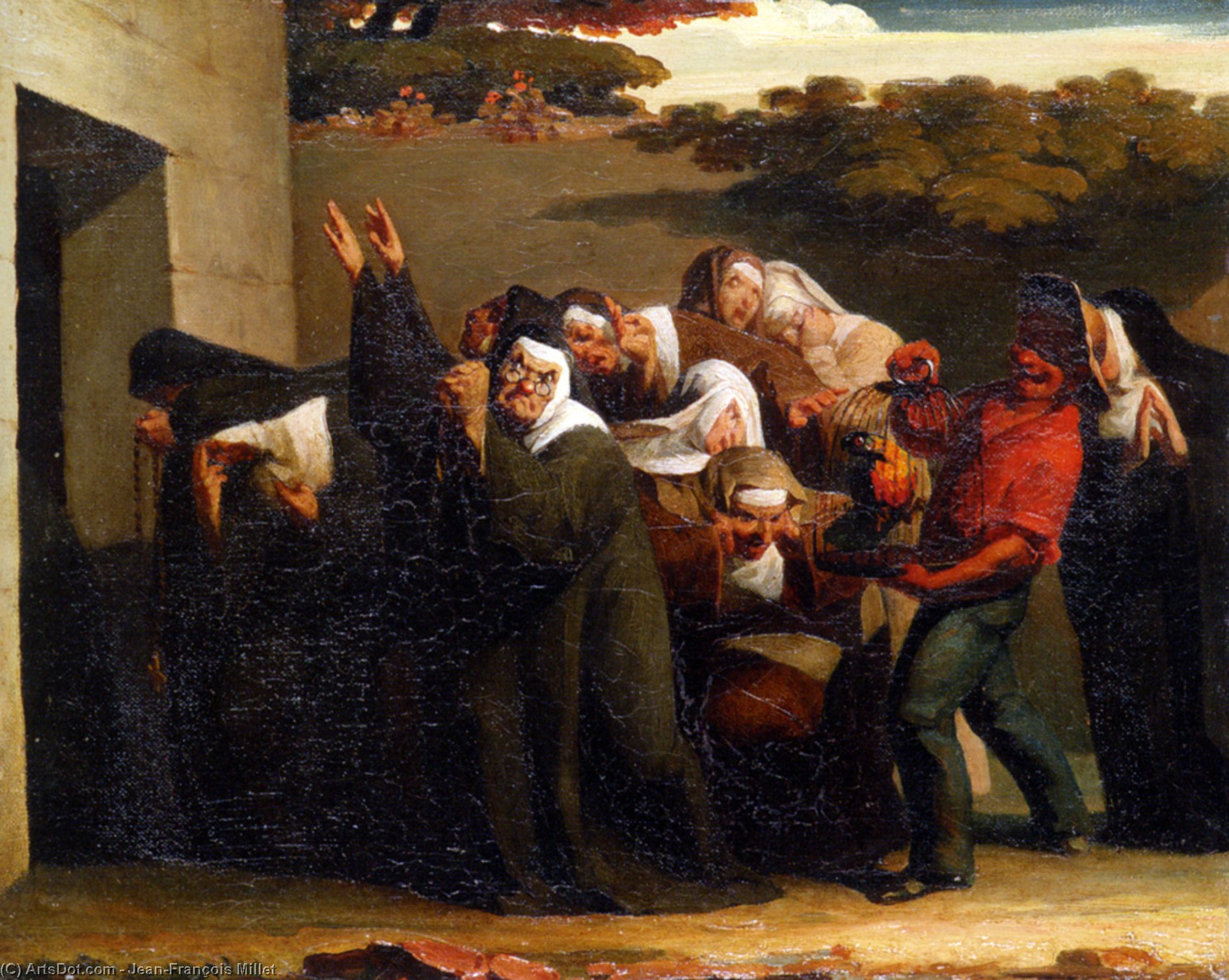 Der Mönchs Papagei — Jean-françois Millet