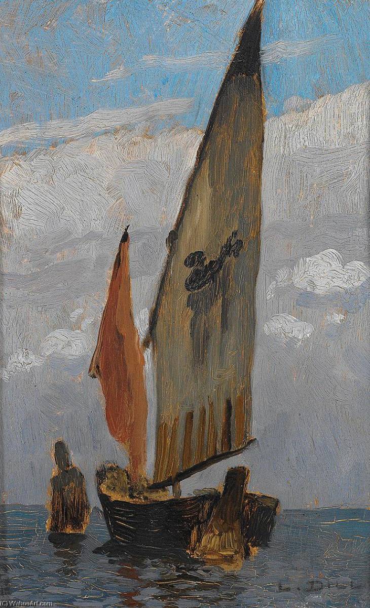 Fishing Boat At Chioggia — Ludwig Dill