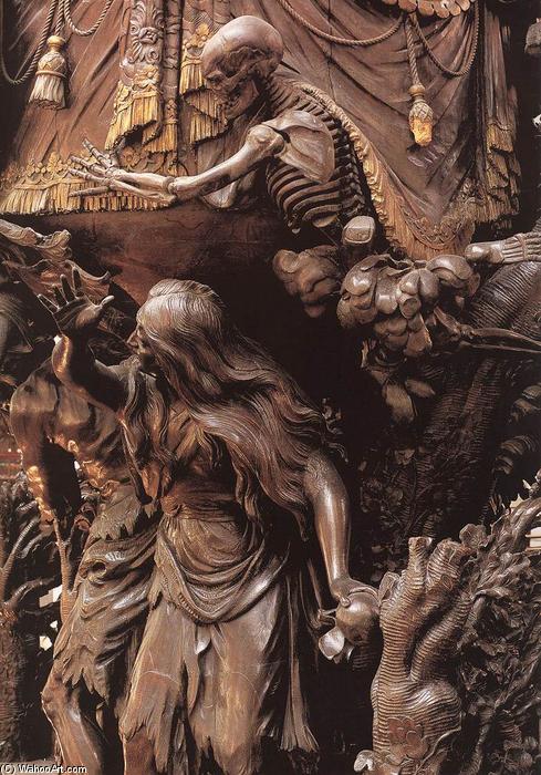 Adam And Eve Banished From Paradise (detail Of The Pulpit) — Hendrik Franciscus Verbruggen