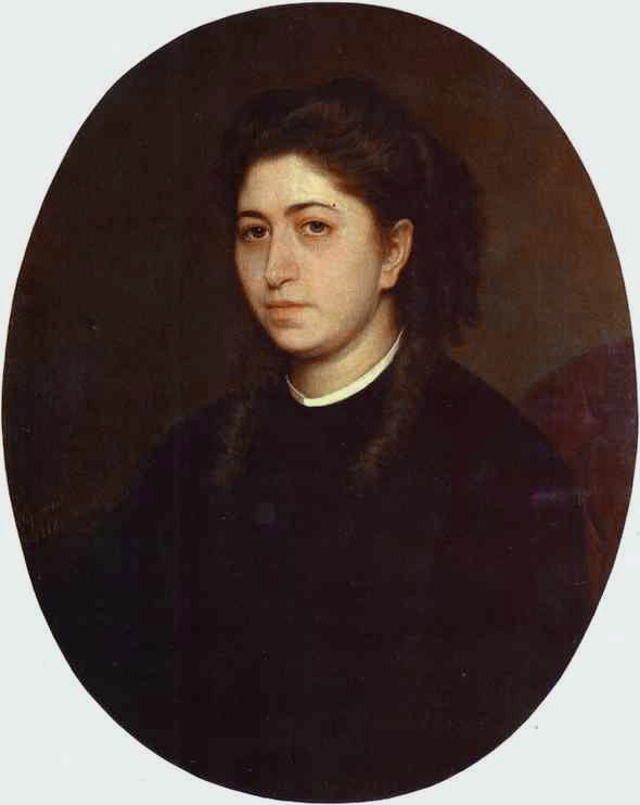 Portrait Of A Young Woman Dressed In Black Velvet — Ivan Nikolaevich Kramskoy