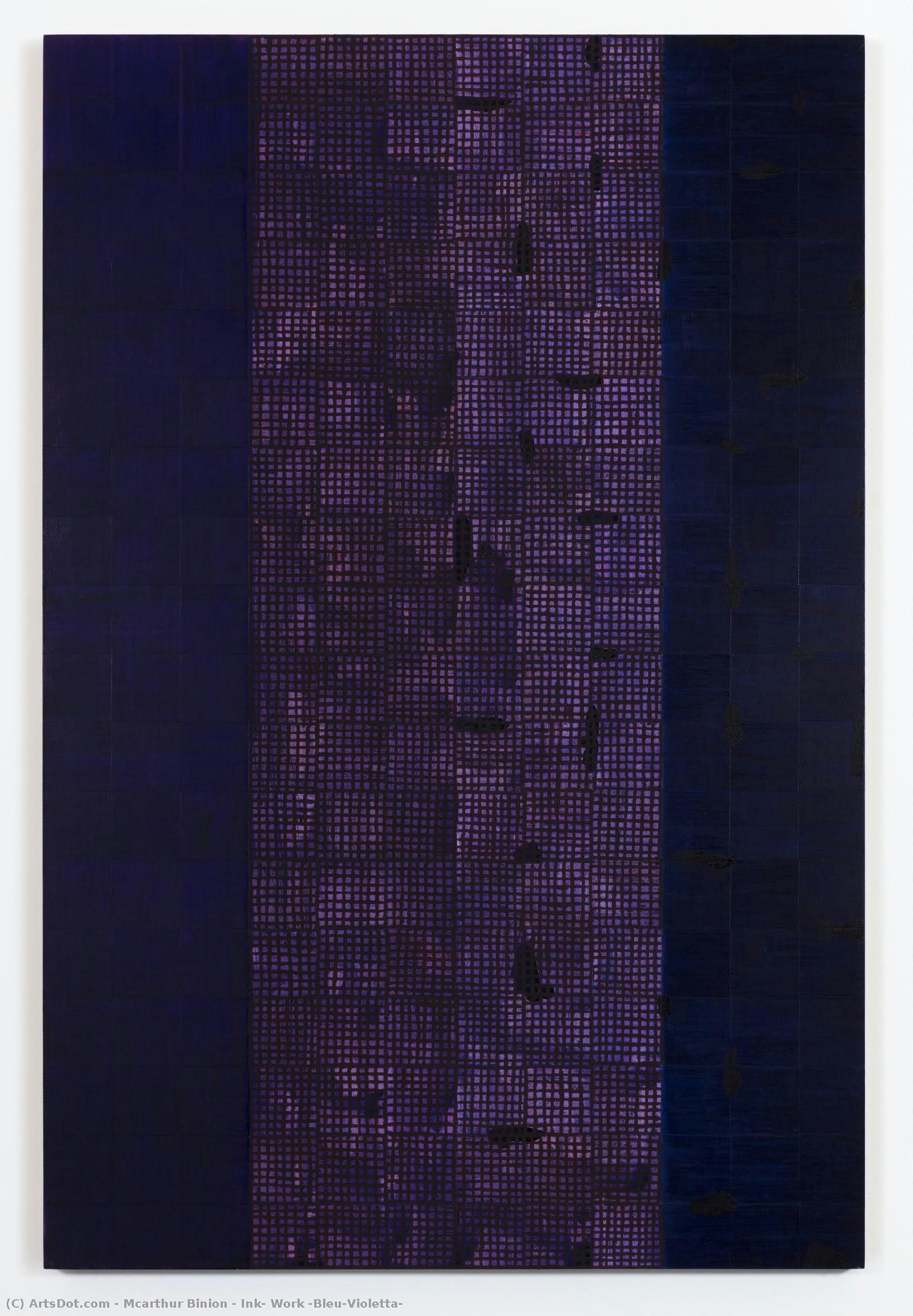 Ink: Work (bleu/violetta) — Mcarthur Binion