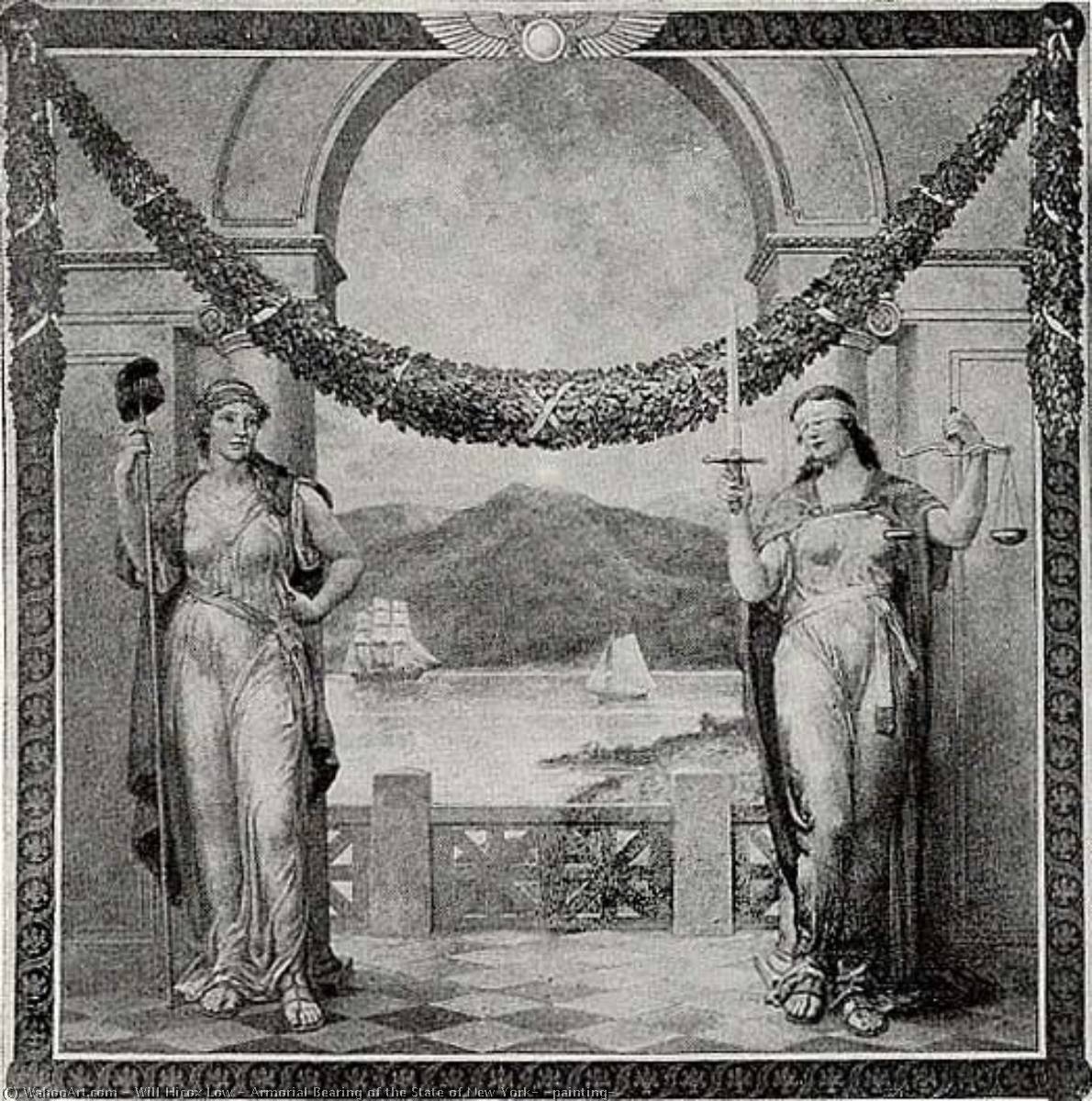 Armorial Bearing Of The State Of New York, (painting) — Will Hicox Low