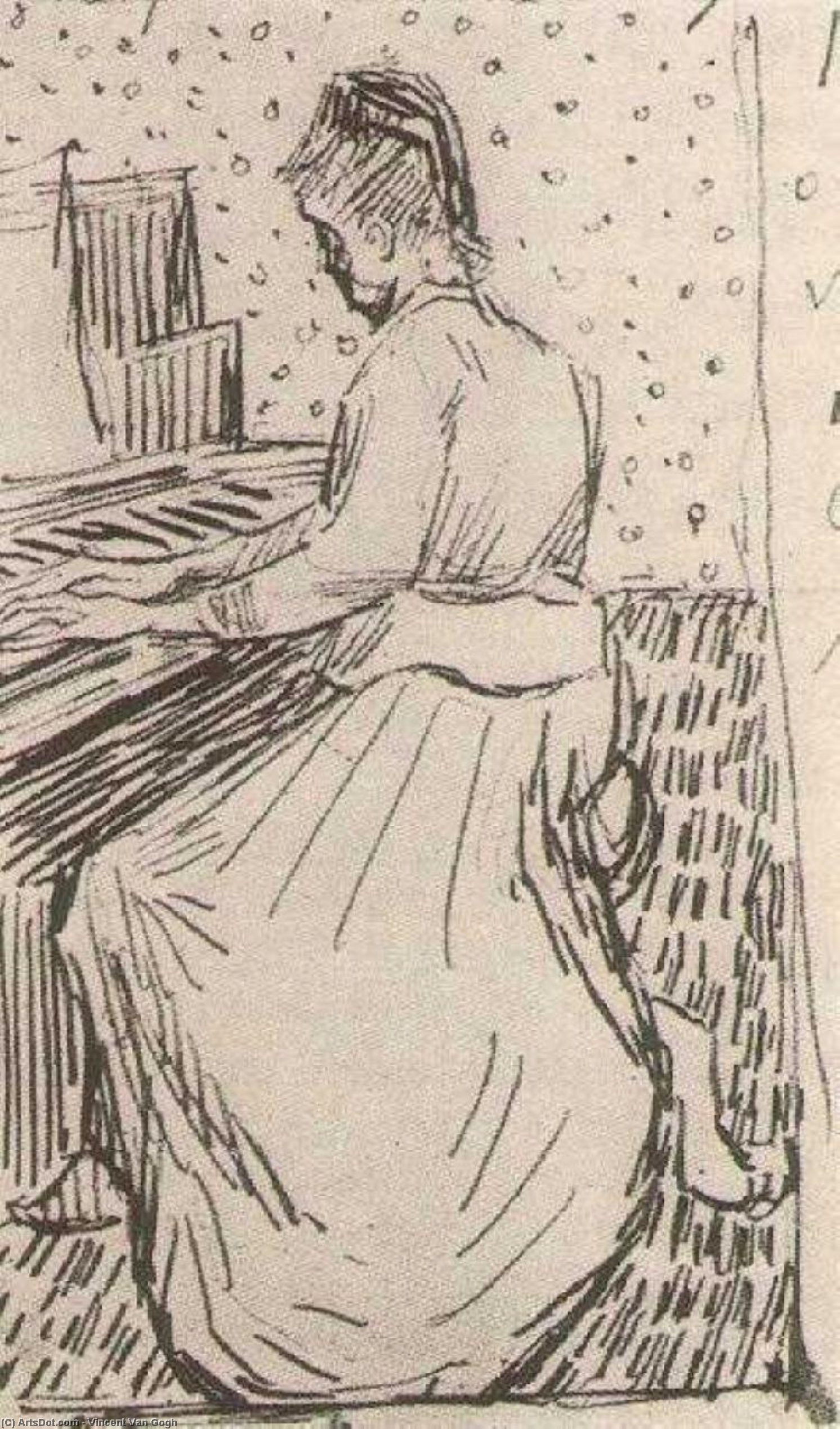 Marguerite Gachet Al Piano — Vincent Willem Van Gogh