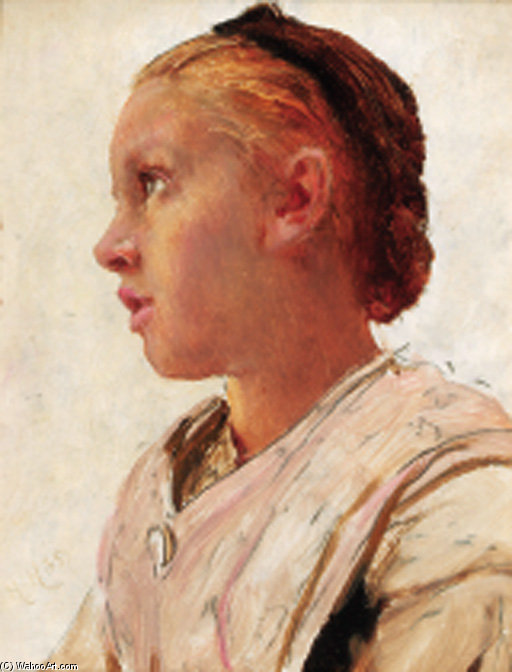 A Young Girl — Sir Hubert Von Herkomer
